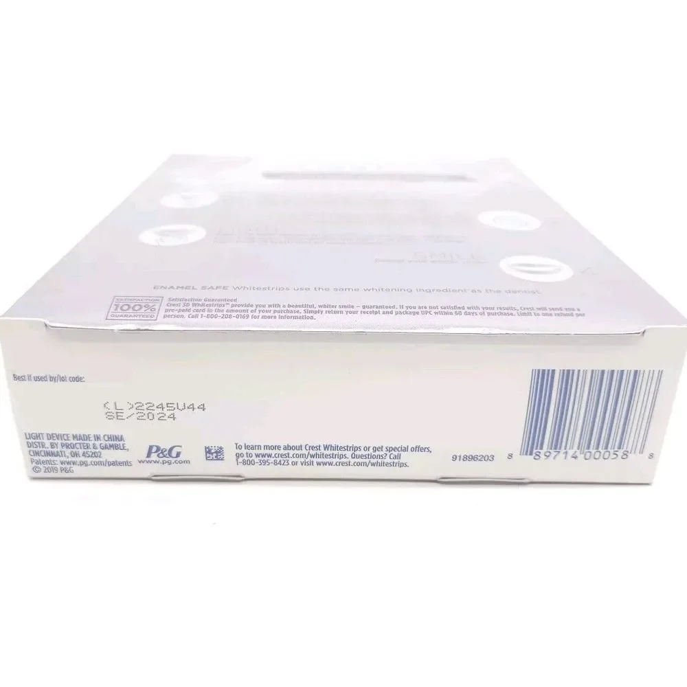 Crest 3D Whitestrips + Light Teeth Whitening Strip Kit 20 Strips‎ 10 Treatments